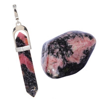Accessorio in argento con Rodonite