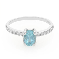 Anello in argento con Apatite Blu