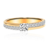Anello in oro con Diamante IF (D)