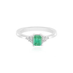 Anello in argento con Smeraldo Russo