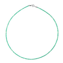 Collana in argento con Onice Verde