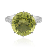 Anello in argento con Quarzo Ouro Verde (Tenner Diniz)