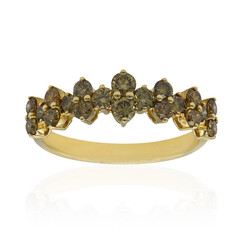 Anello in oro con Diamante Verde SI1 (CIRARI)