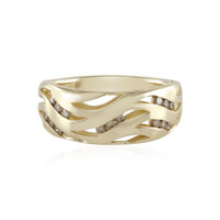 Anello in oro con Diamante Champagne I2 (Ornaments by de Melo)
