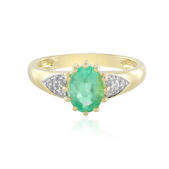 Anello in oro con Smeraldo Colombiano