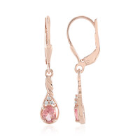 Orecchini in argento con Tormalina Rosa