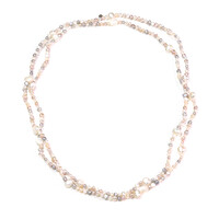 Collana in argento con Perla d'Acqua Dolce Bianca (TPC)