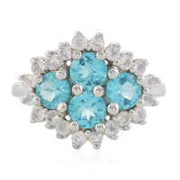 Anello in argento con Apatite Blu