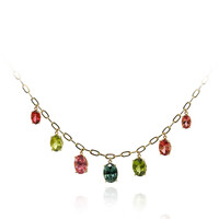 Collana in oro con Tormalina Neon del Congo (CIRARI)