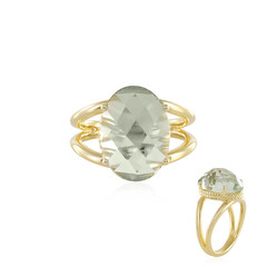 Anello in argento con Ametista Verde