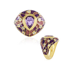Anello in argento con Ametista Rose de France