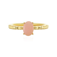 Anello in argento con Opale Rosa