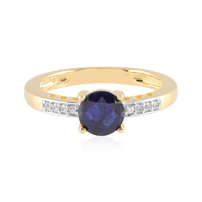 Anello in argento con Zaffiro Blu del Madagascar