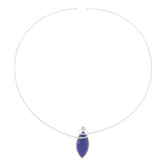 Collana girocollo in argento con Lapislazzuli