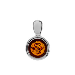 Ciondolo in argento con Ambra Baltica