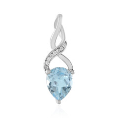 Ciondolo in argento con Topazio Blu Cielo