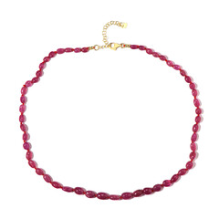 Collana in argento con Zaffiro Rosa del Madagascar (Adela Silber)