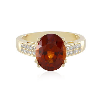 Anello in oro con Granato Essonite