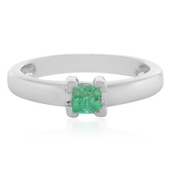 Anello in argento con Smeraldo Colombiano