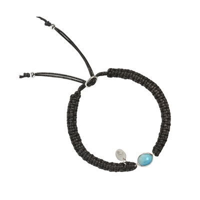 Bracciale in argento con Larimar