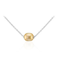 Collana in argento con Perla Dorata dei Mari del Sud Kabira (TPC)