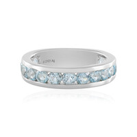Anello in argento con Topazio Blu Cielo