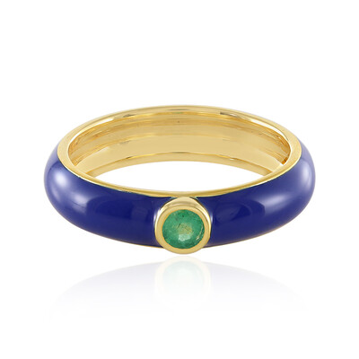 Anello in argento con Smeraldo Russo