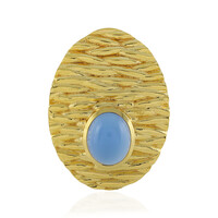 Ciondolo in argento con Calcedonio Blu