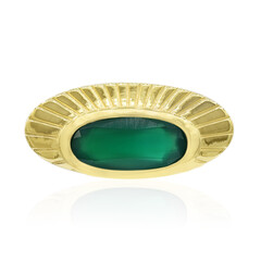 Ciondolo in argento con Calcedonio Verde