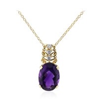 Collana in argento con Ametista Zambiana