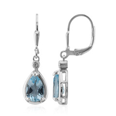 Orecchini in argento con Topazio Blu Cielo