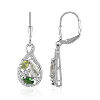 Orecchini in argento con Ametista Verde