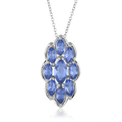 Collana in argento con Fluorite Cangiante