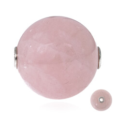 Ciondolo in argento con Quarzo Rosa