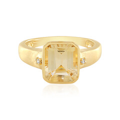 Anello in argento con Citrino