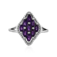 Anello in argento con Ametista Zambiana