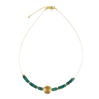 Collana in argento con Malachite