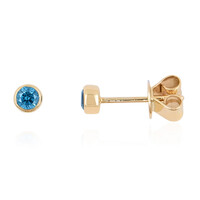 Orecchini in oro con Diamante Blu SI2