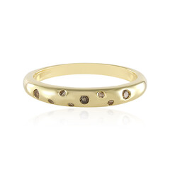 Anello in oro con Diamante Champagne I1