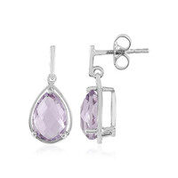 Orecchini in argento con Ametista Rose de France