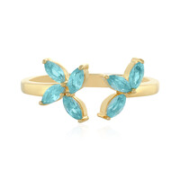 Anello in argento con Apatite Blu