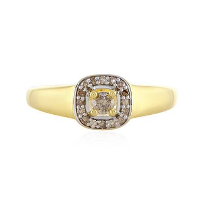 Anello in argento con Diamante Champagne I4