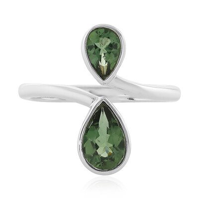 Anello in argento con Apatite Cromo