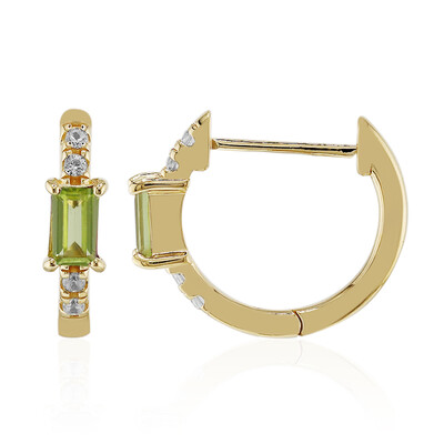 Orecchini in argento con Peridoto della Birmania