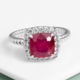 Anello in argento con Rubino Bemainty