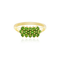 Anello in argento con Diopside Russo