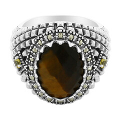 Anello in argento con Occhio di Tigre