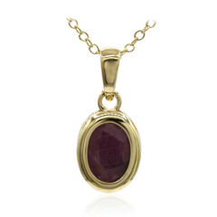 Collana in argento con Rubino