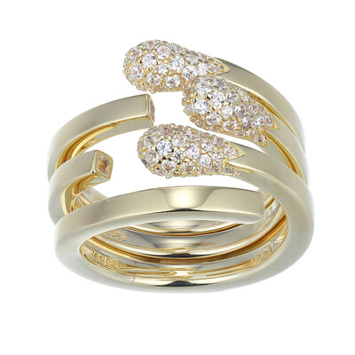 Anello in argento con Topazio Bianco (Adela Silber)