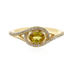Anello in oro con Sfene